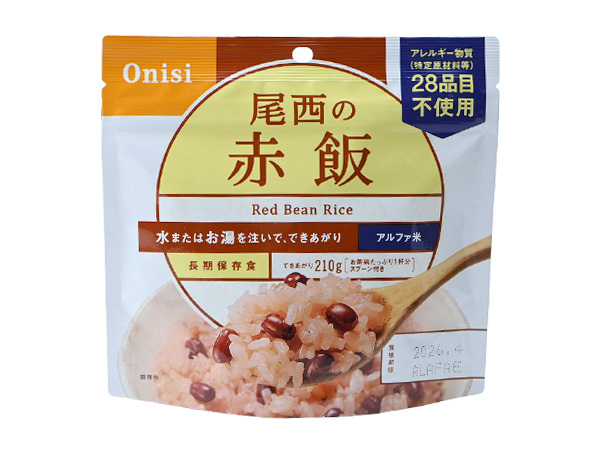 <span>100g尾西の赤飯